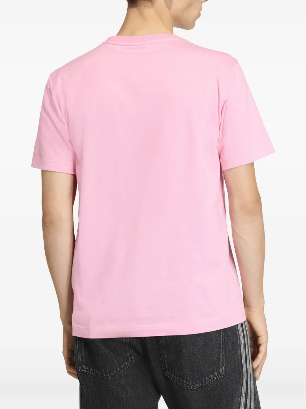 adidas T-shirt met logoprint Roze