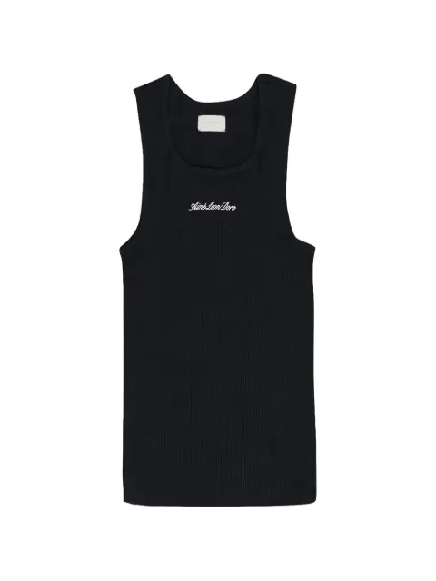 Aimé Leon Dore embroidered-logo ribbed tank top