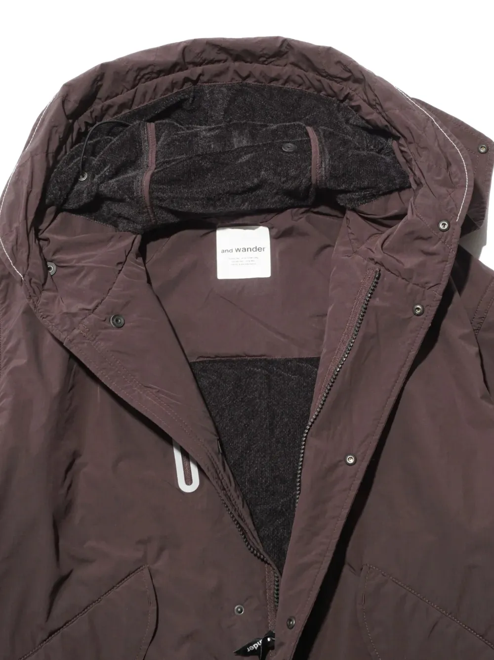 And Wander Fish Tail Octa Jacket In Brown