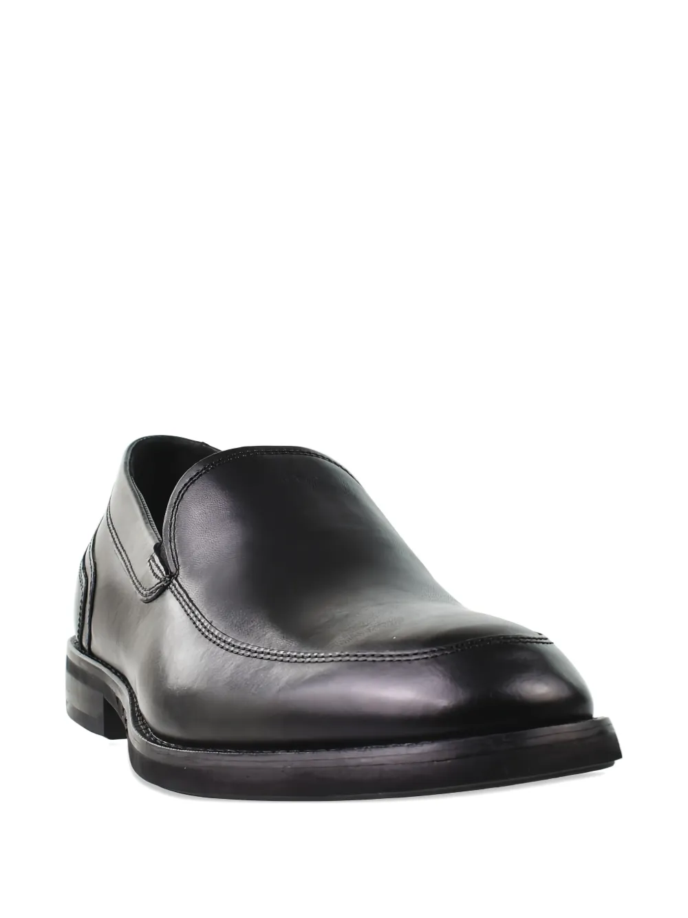Clarks Originals Un Hugh Step leren loafers Zwart