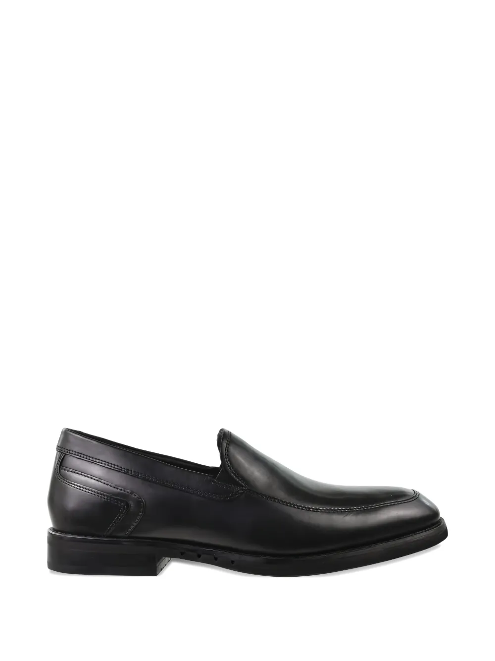 Clarks Originals Un Hugh Step leren loafers Zwart