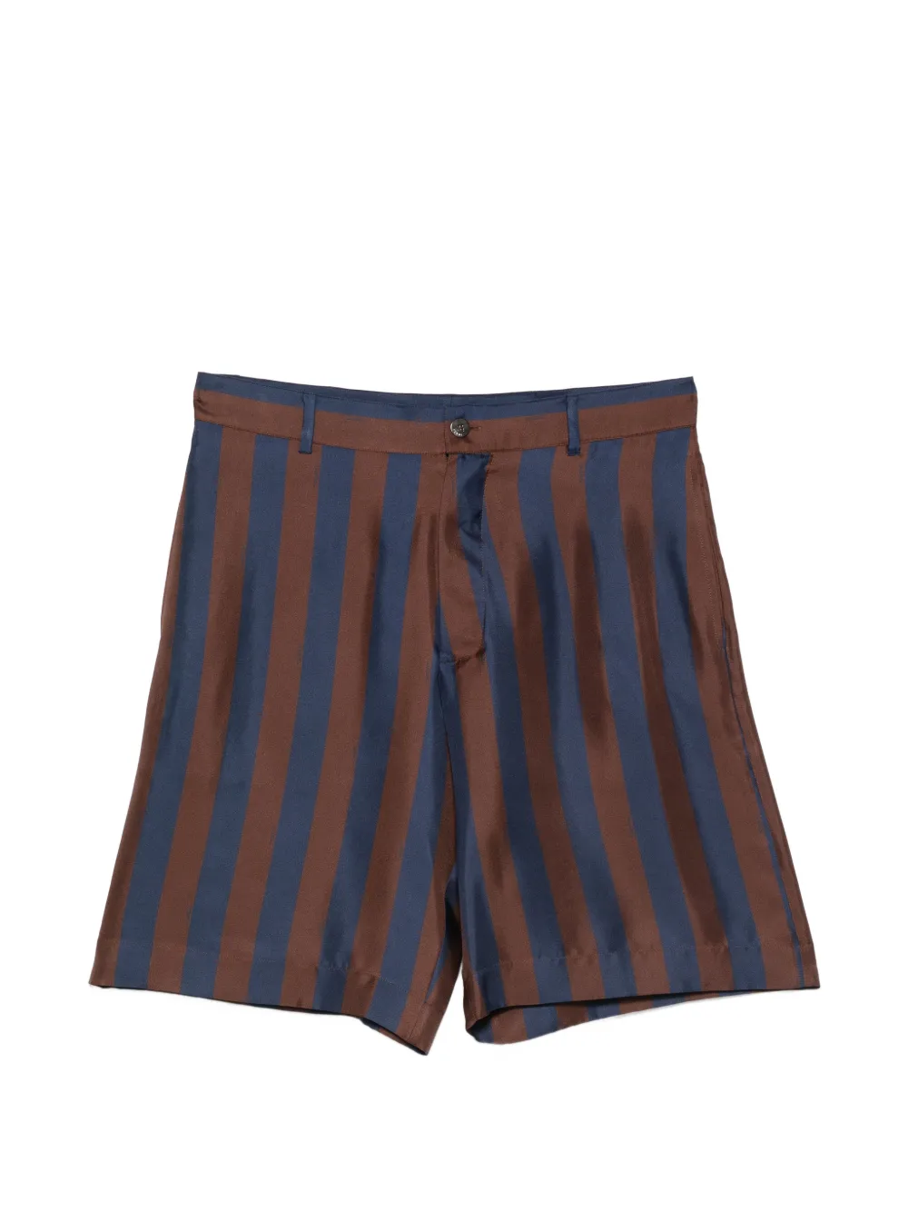FENDI striped drawstring shorts - Blu