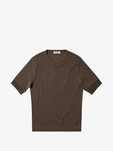 CDLP playera tejida de canalé manga corta