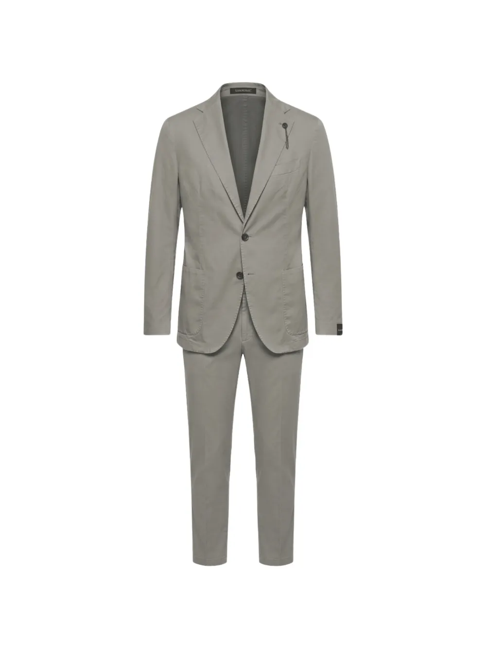Santaniello single-breasted buttoned suit - Grigio