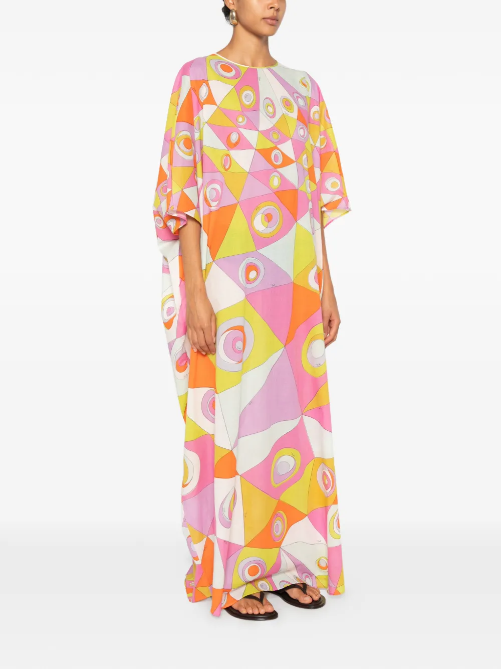 PUCCI Zijden maxi-jurk Roze