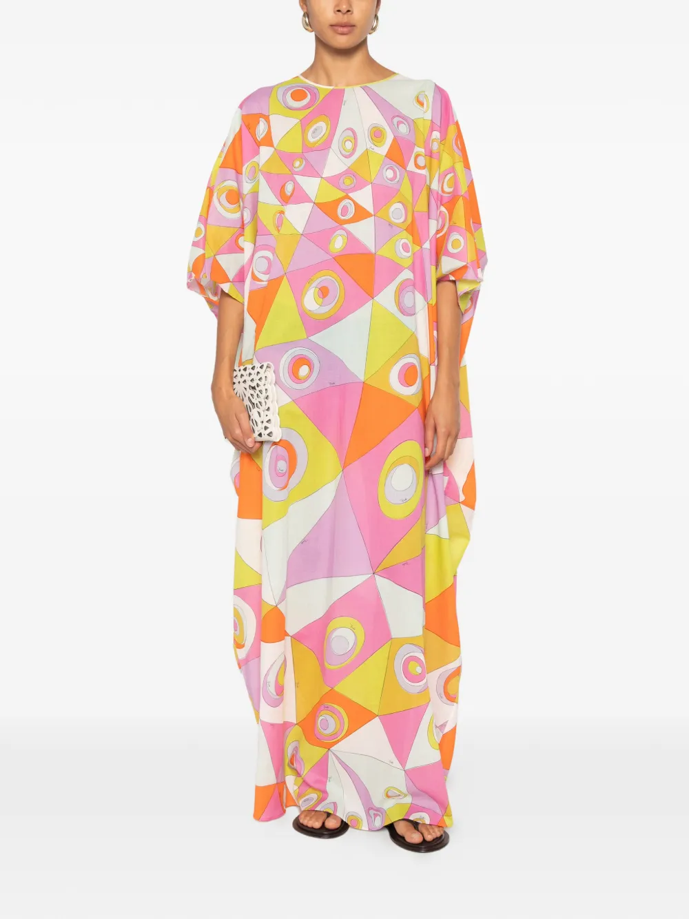 PUCCI Zijden maxi-jurk Roze