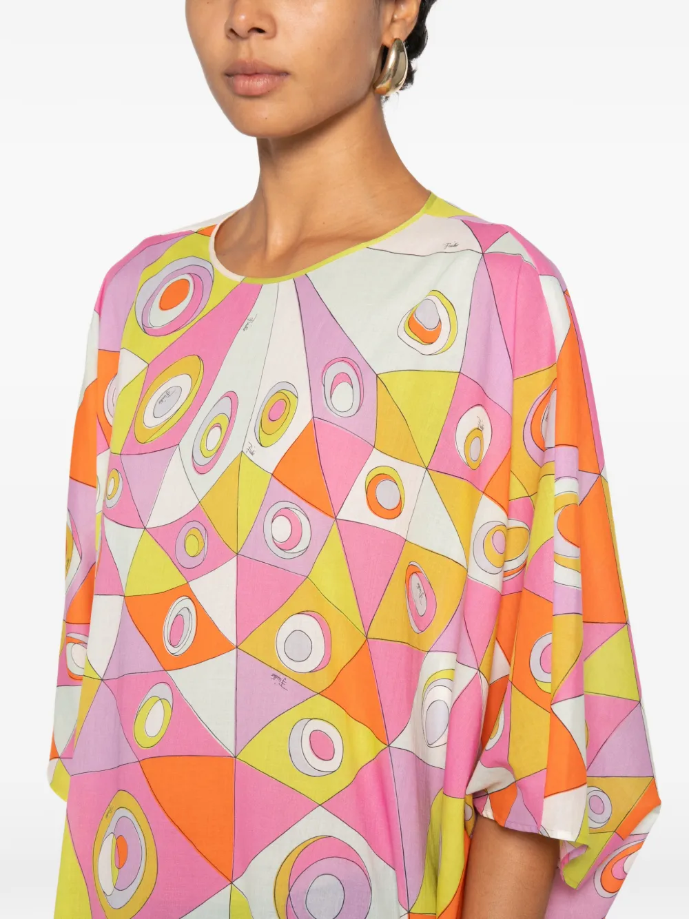 PUCCI Zijden maxi-jurk Roze