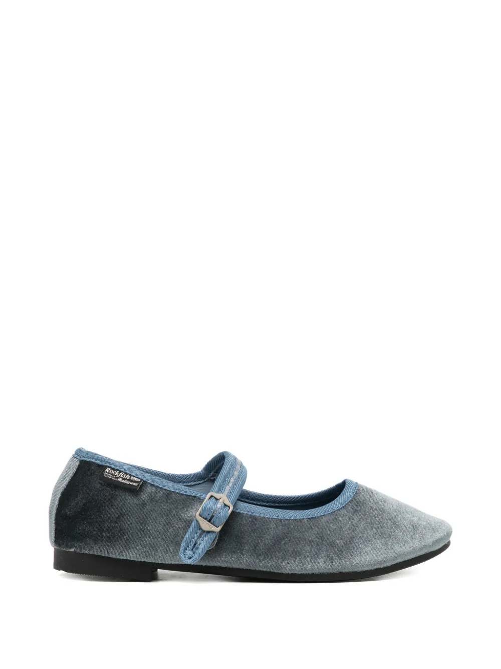 ROCKFISH Ballerine in velluto con fibbia - Blu