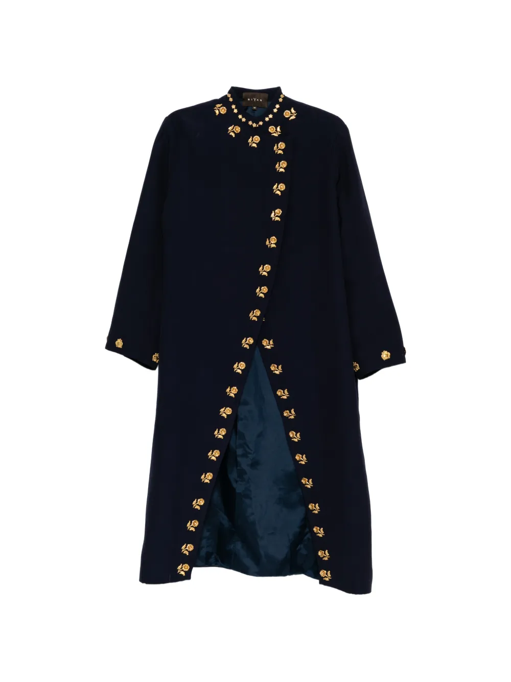 Biyan single-breasted coat - Blu