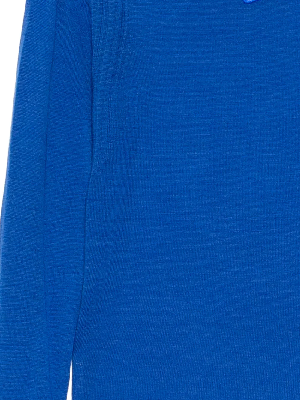 Nike logo-embroidered ribbed sweater Blauw