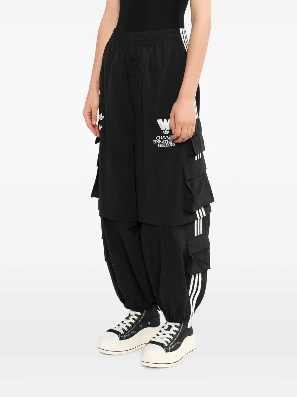 adidas cargo-pocket track pants Zwart