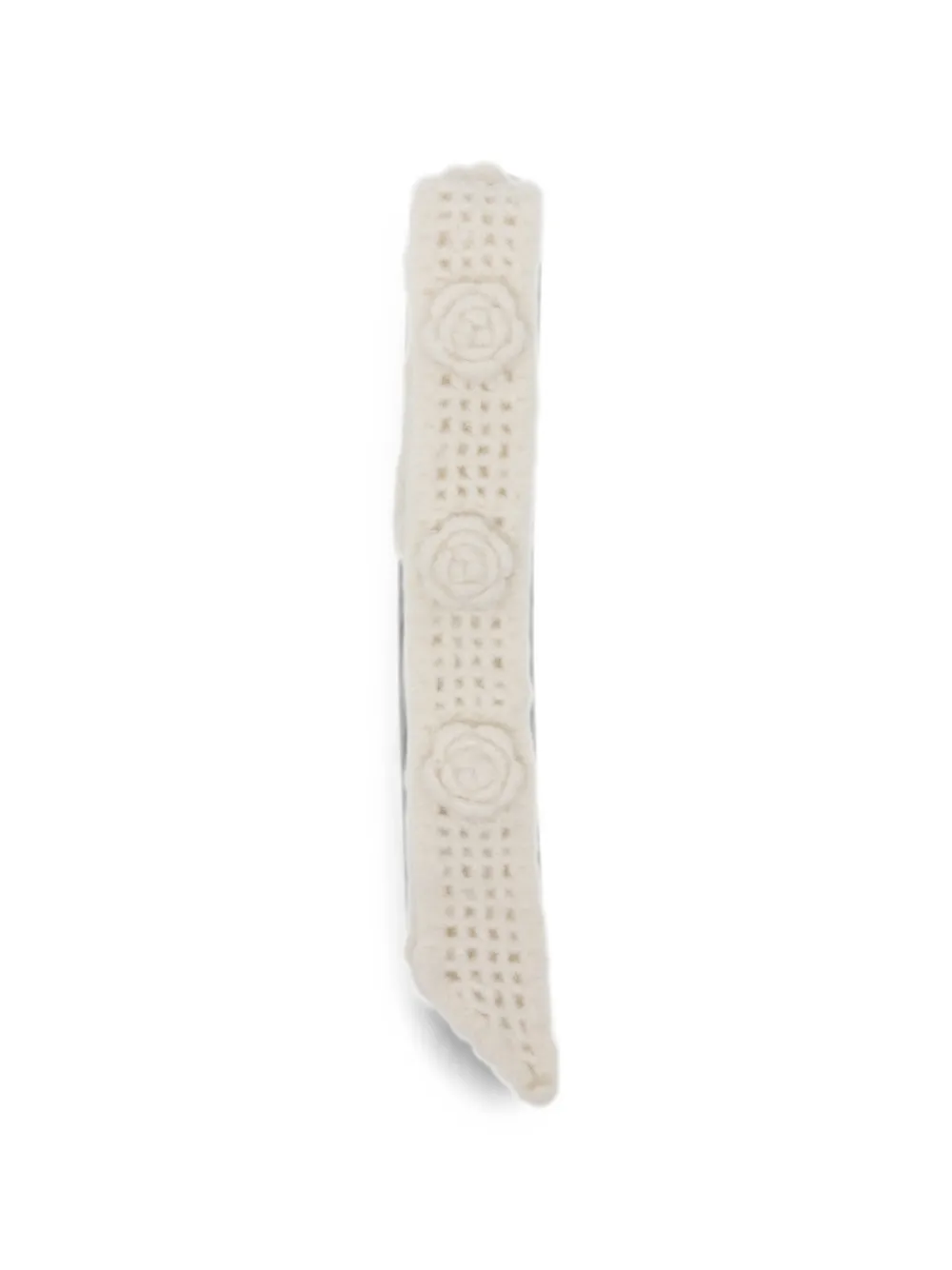 ROCKFISH rose-detail knitted scarf - Toni neutri