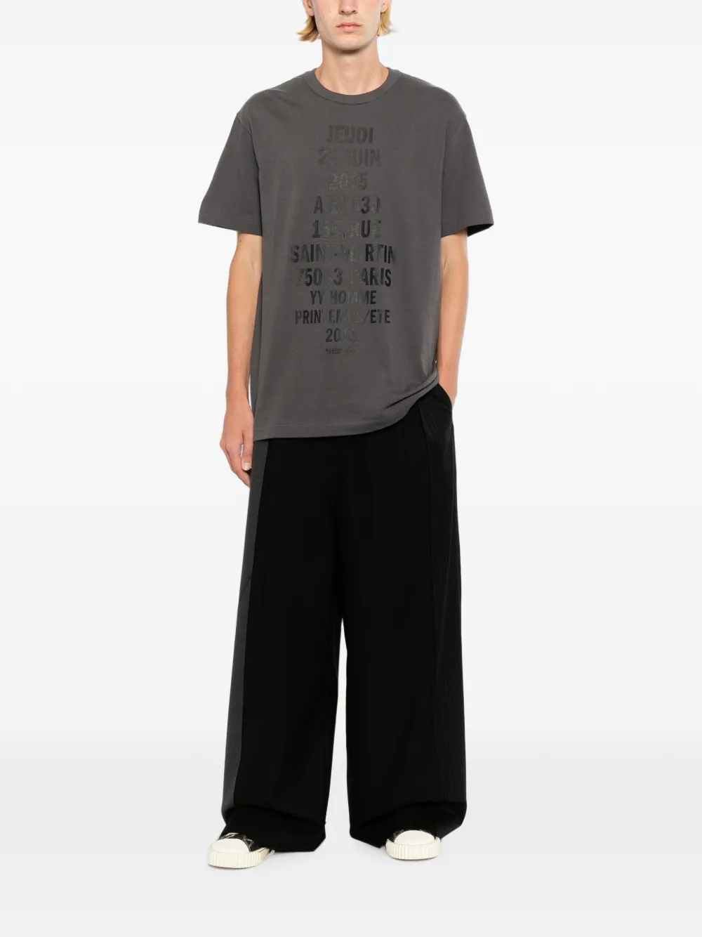 Yohji Yamamoto Invitation T-shirt Grijs