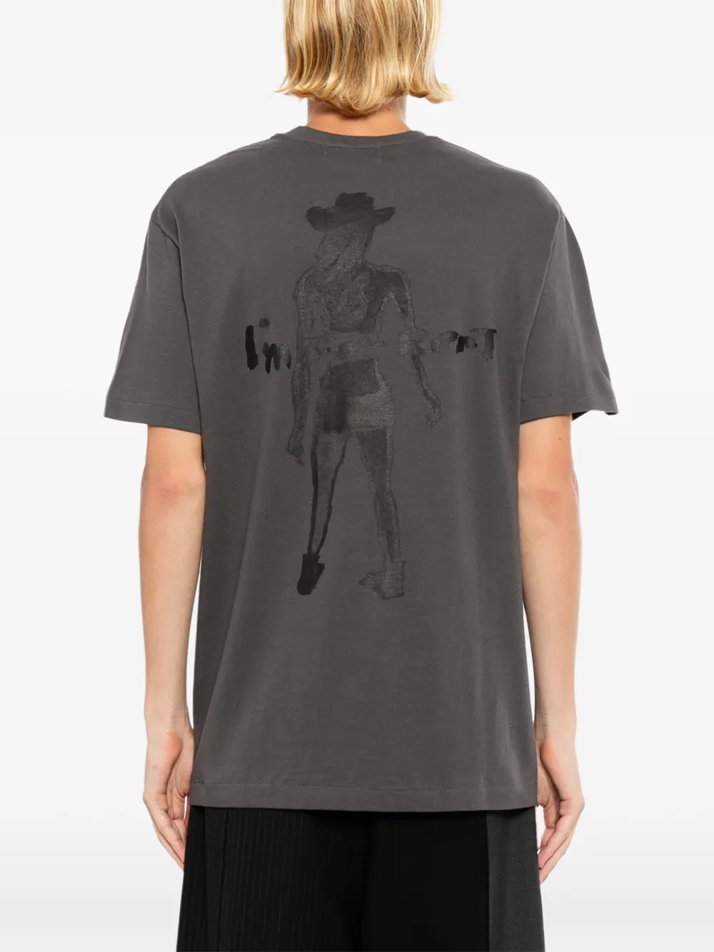 Yohji Yamamoto Invitation T-shirt Grijs