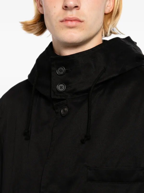 Yohji Yamamoto Cotton Chino Jacket | Black | FARFETCH