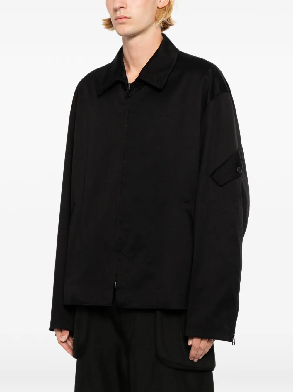 Yohji Yamamoto x Saeko Tsuemura katoenen chino jack Zwart