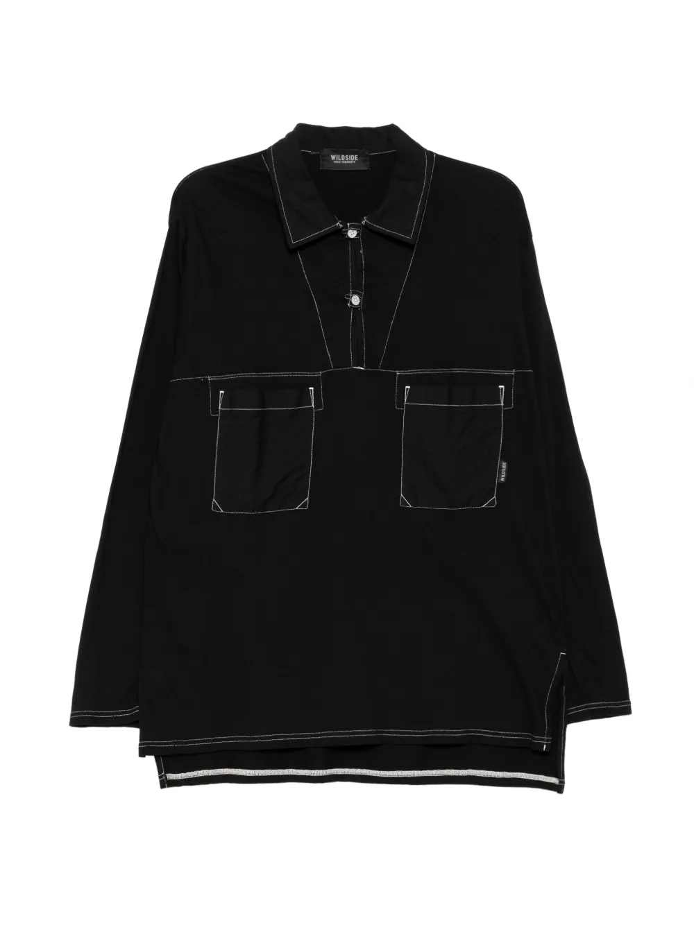 Yohji Yamamoto T-Shirt aus Baumwolljersey - Schwarz