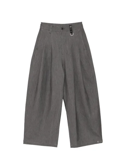 TEAM WANG design pantalones anchos con pinzas