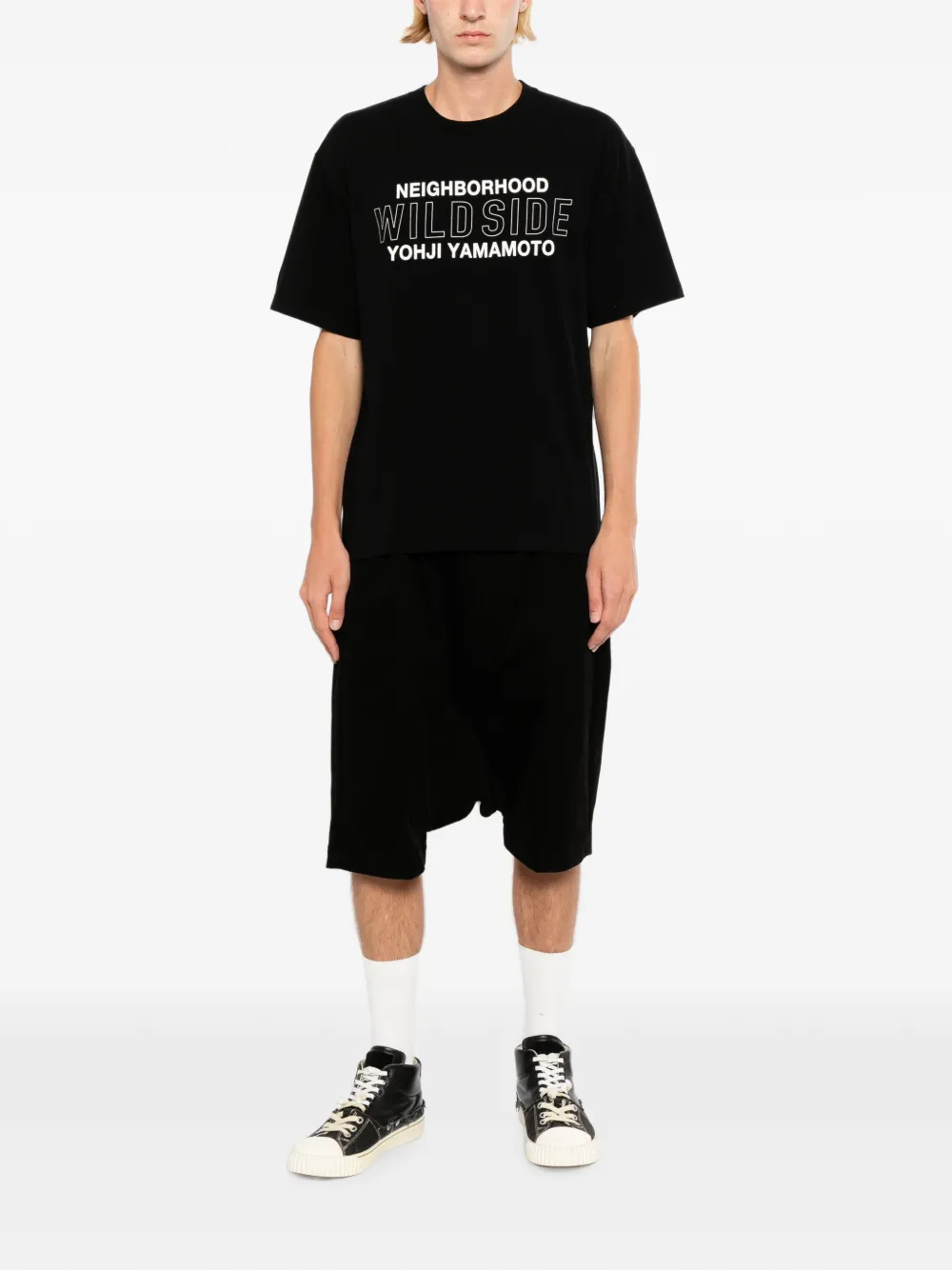 Yohji Yamamoto xNeighborhood short-sleeves T-shirt - Schwarz
