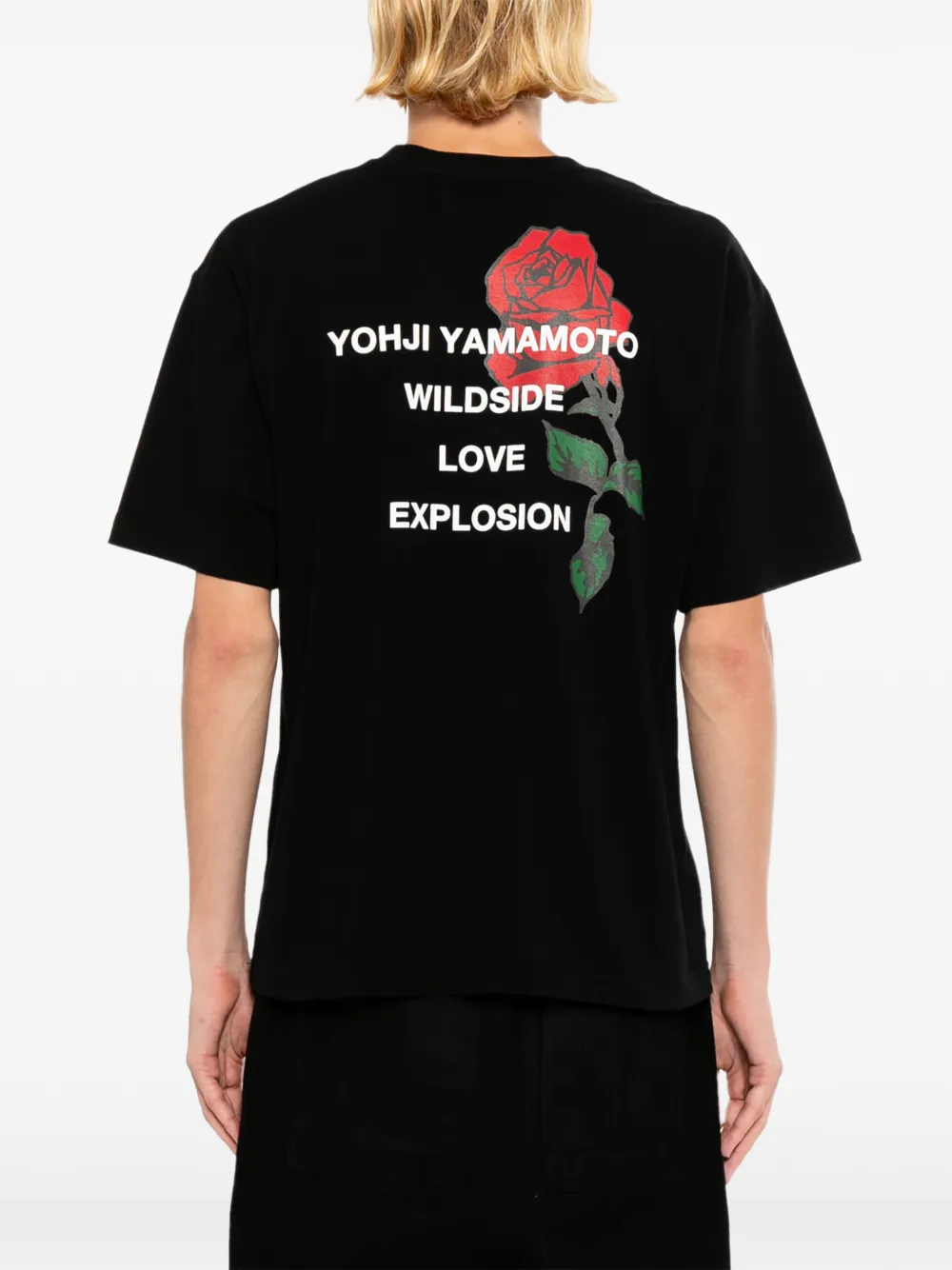 Yohji Yamamoto x Neighborhood T-shirt met korte mouwen Zwart