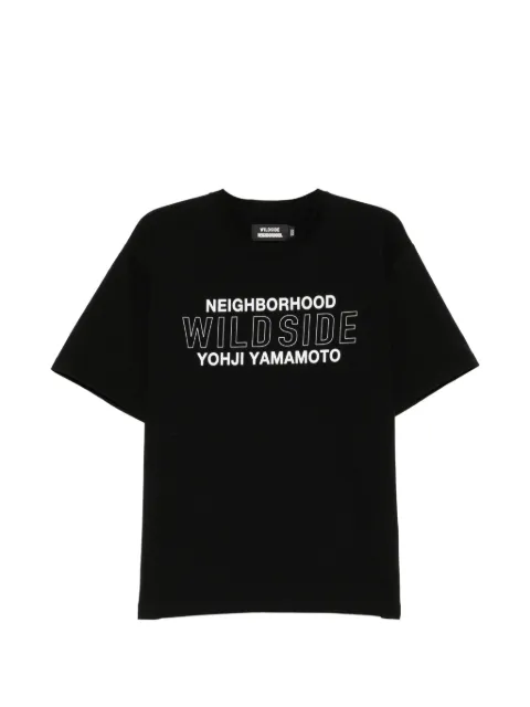 Yohji Yamamoto playera manga corta en colaboración con Neighborhood