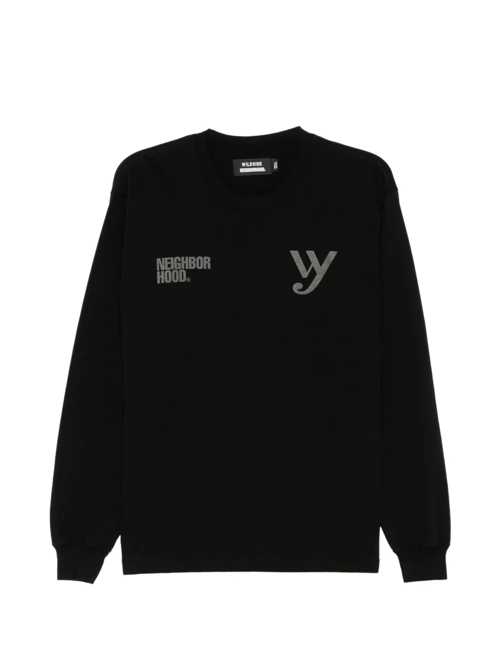 Yohji Yamamoto x Neighborhood long-sleeved T-shirt - Nero