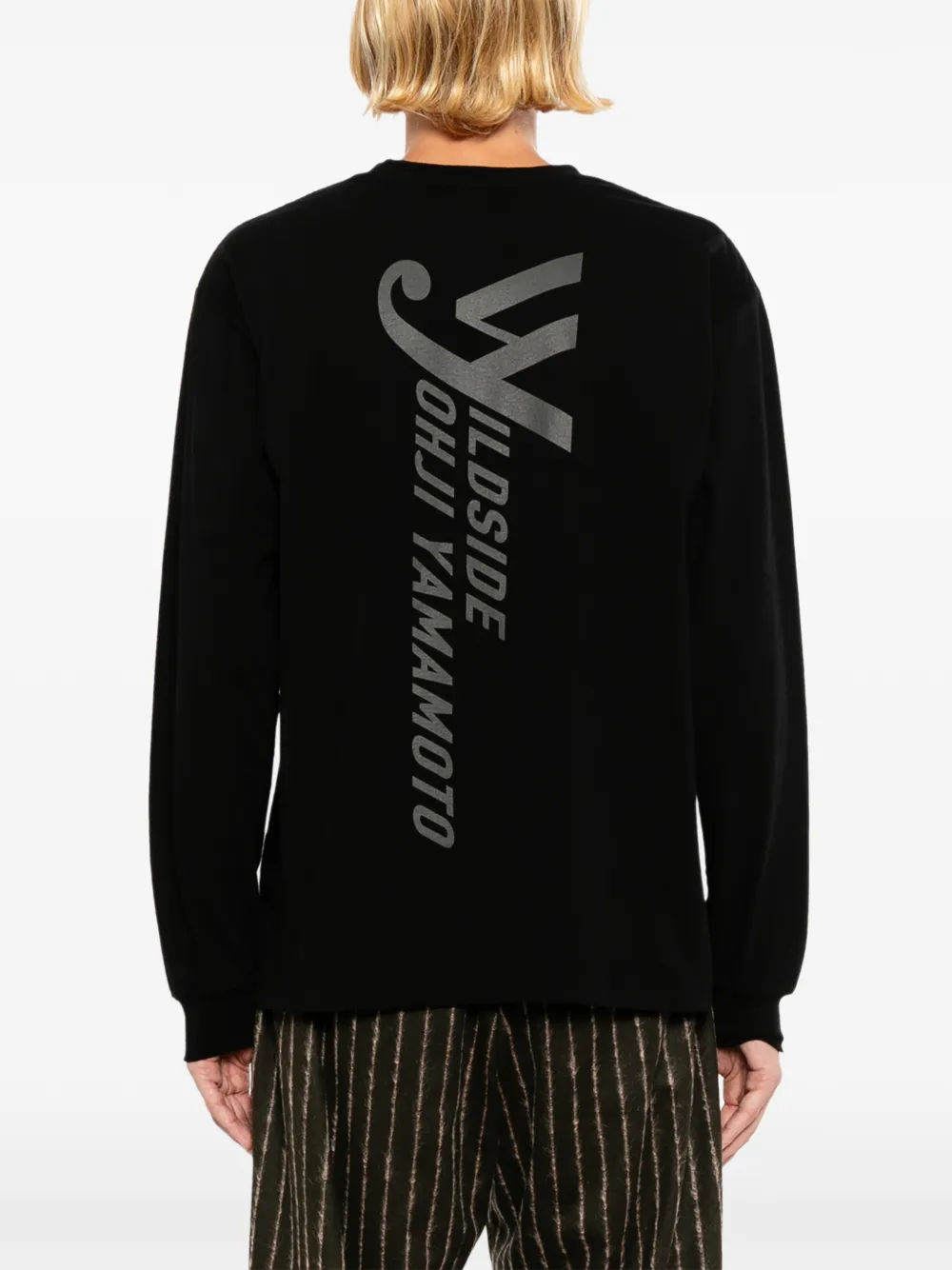 Yohji Yamamoto x Neighborhood T-shirt met lange mouwen Zwart