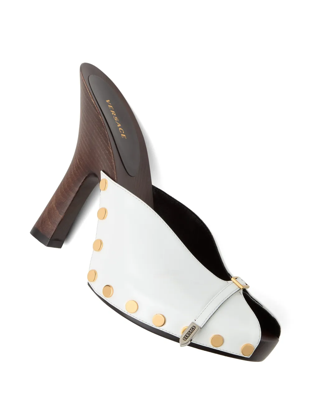 Versace Sassi gelakte klompen Wit
