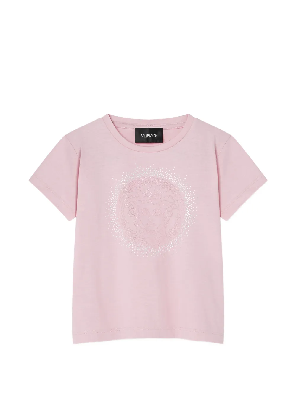 Versace Kids printed cotton-jersey t-shirt - Rosa