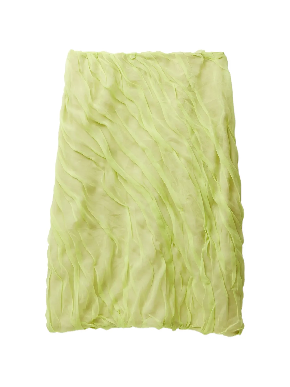 Versace Gonna a matita in chiffon e seta - Verde