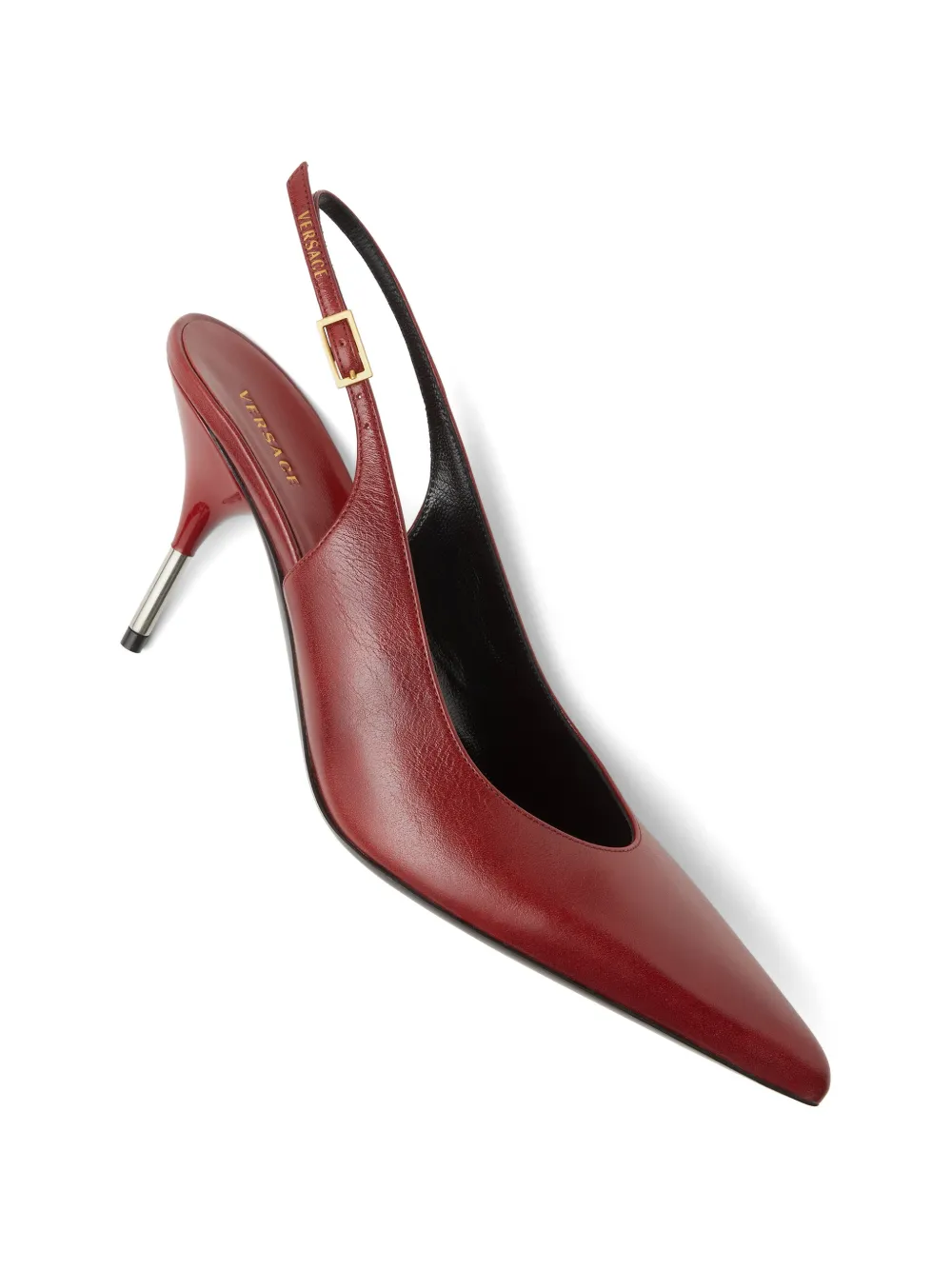 Versace Nyx leren slingback pumps Rood