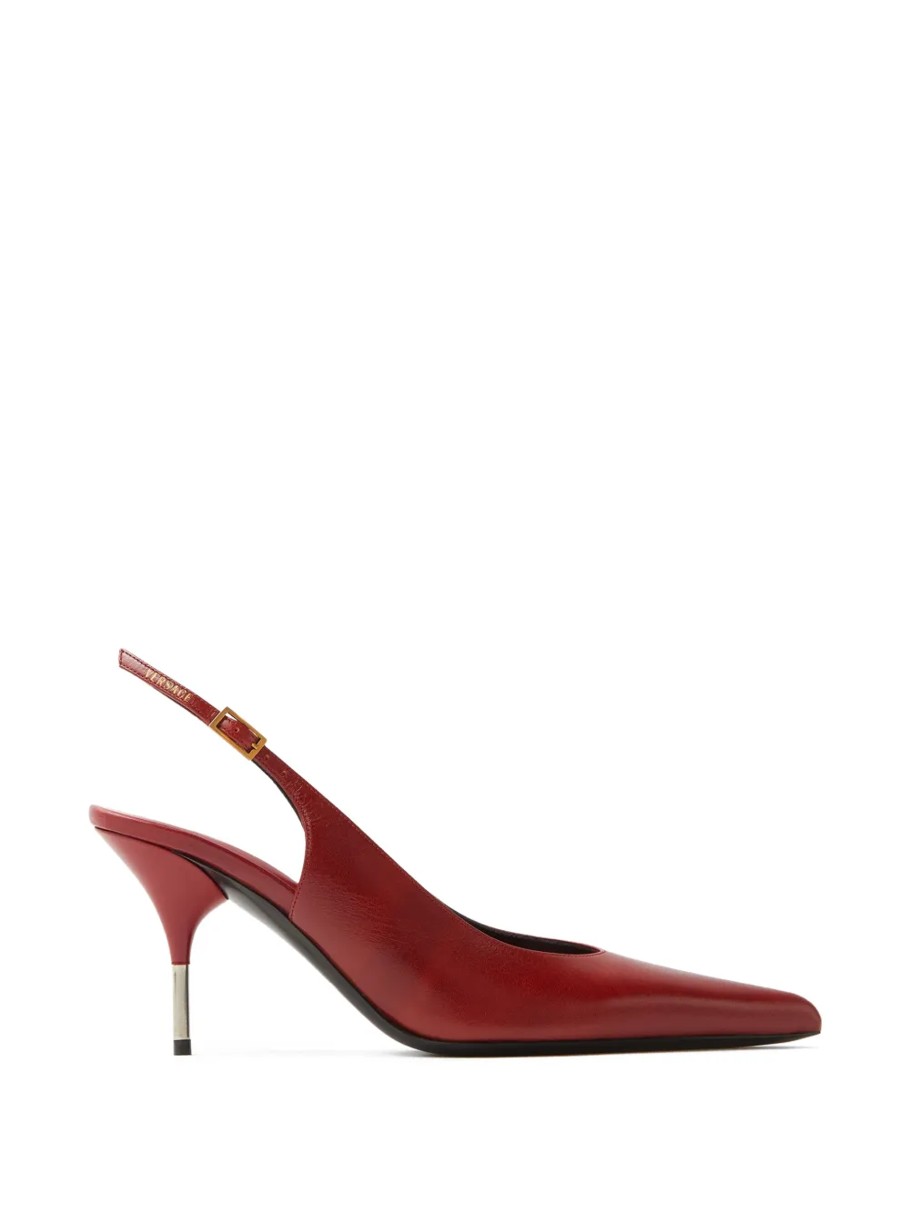 Versace Nyx leather slingbacks 80 mm - Rosso