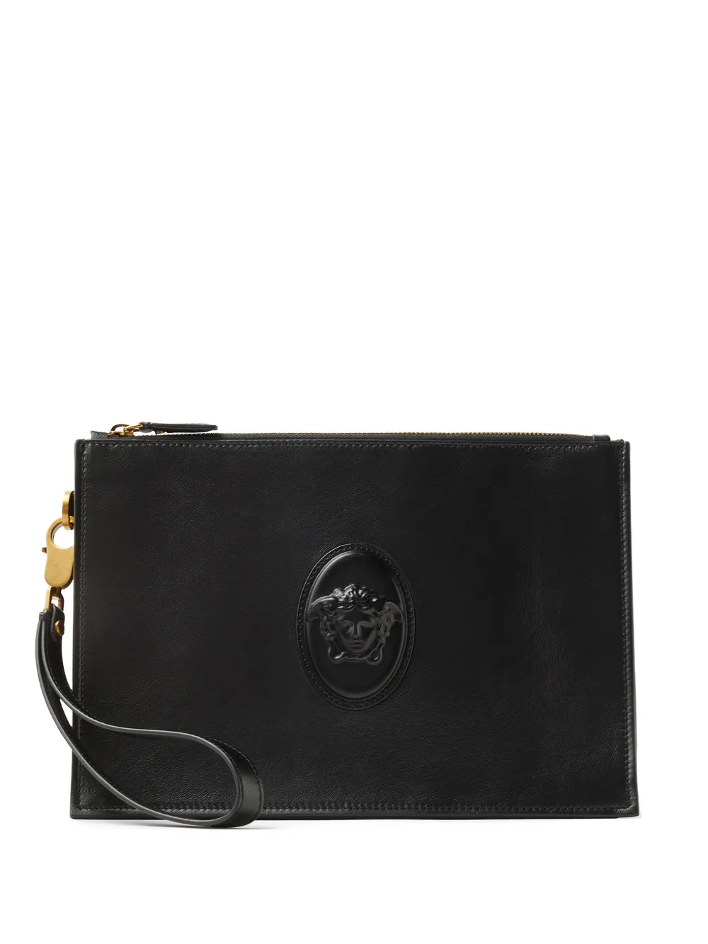 Versace Lou leather pouch - Schwarz