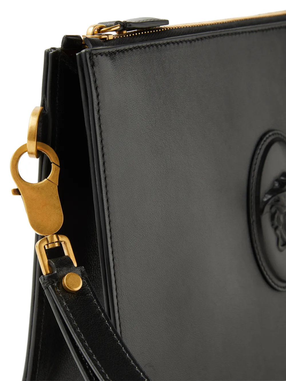 Versace Lou leren buidel Zwart