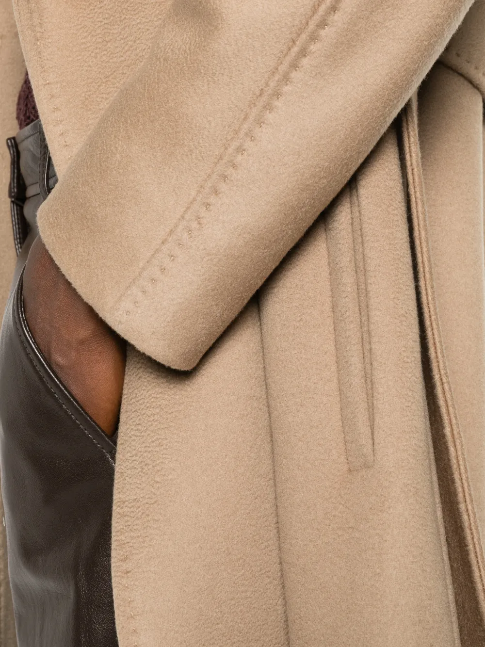 Max Mara Dravenna jas met gekerfde revers Beige