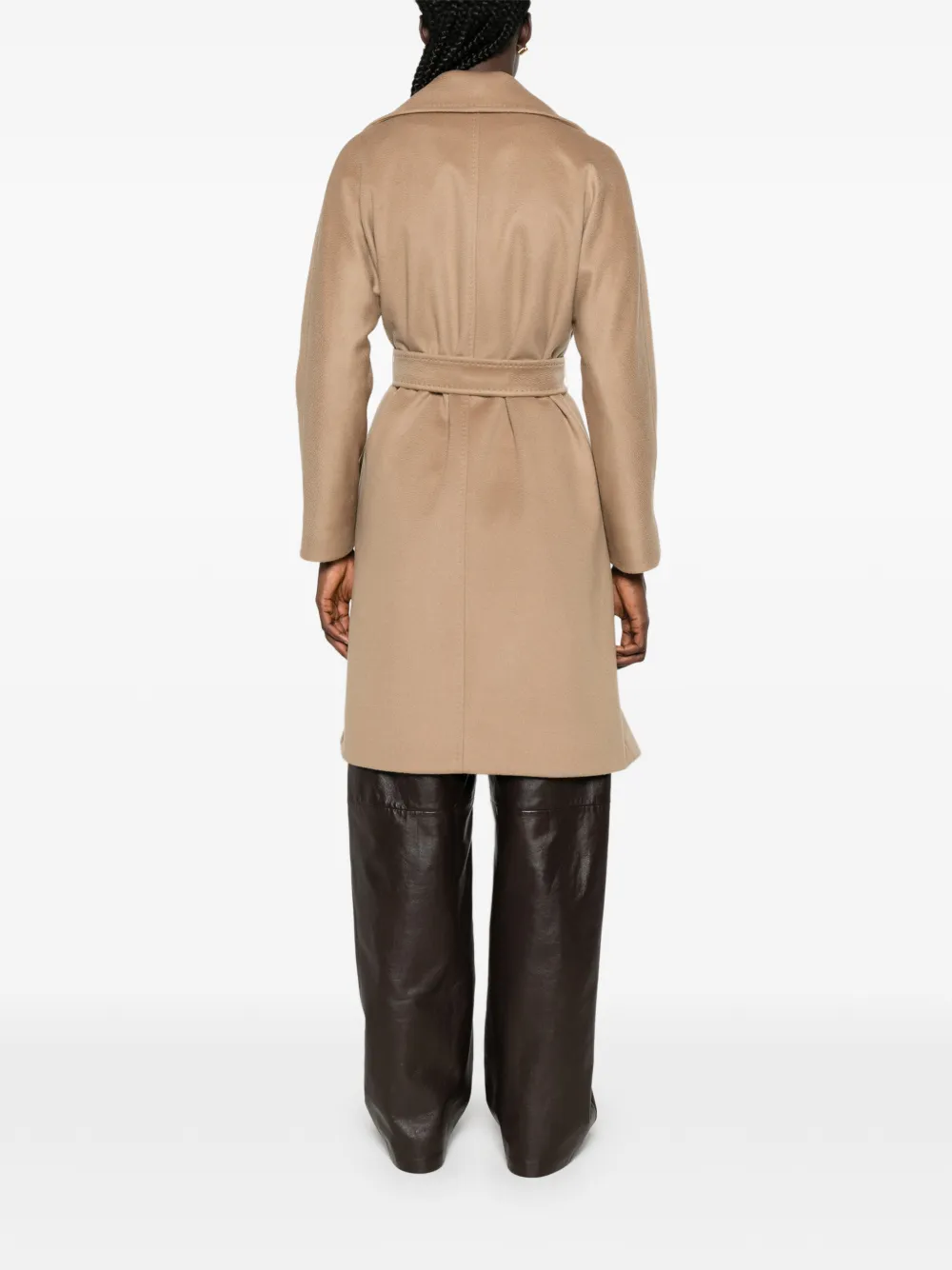 Max Mara Dravenna jas met gekerfde revers Beige
