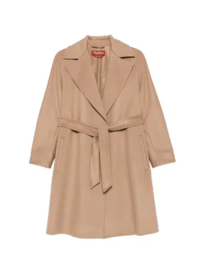 Max Mara Trench Coat De Lã Virgem | Neutro | FARFETCH BR