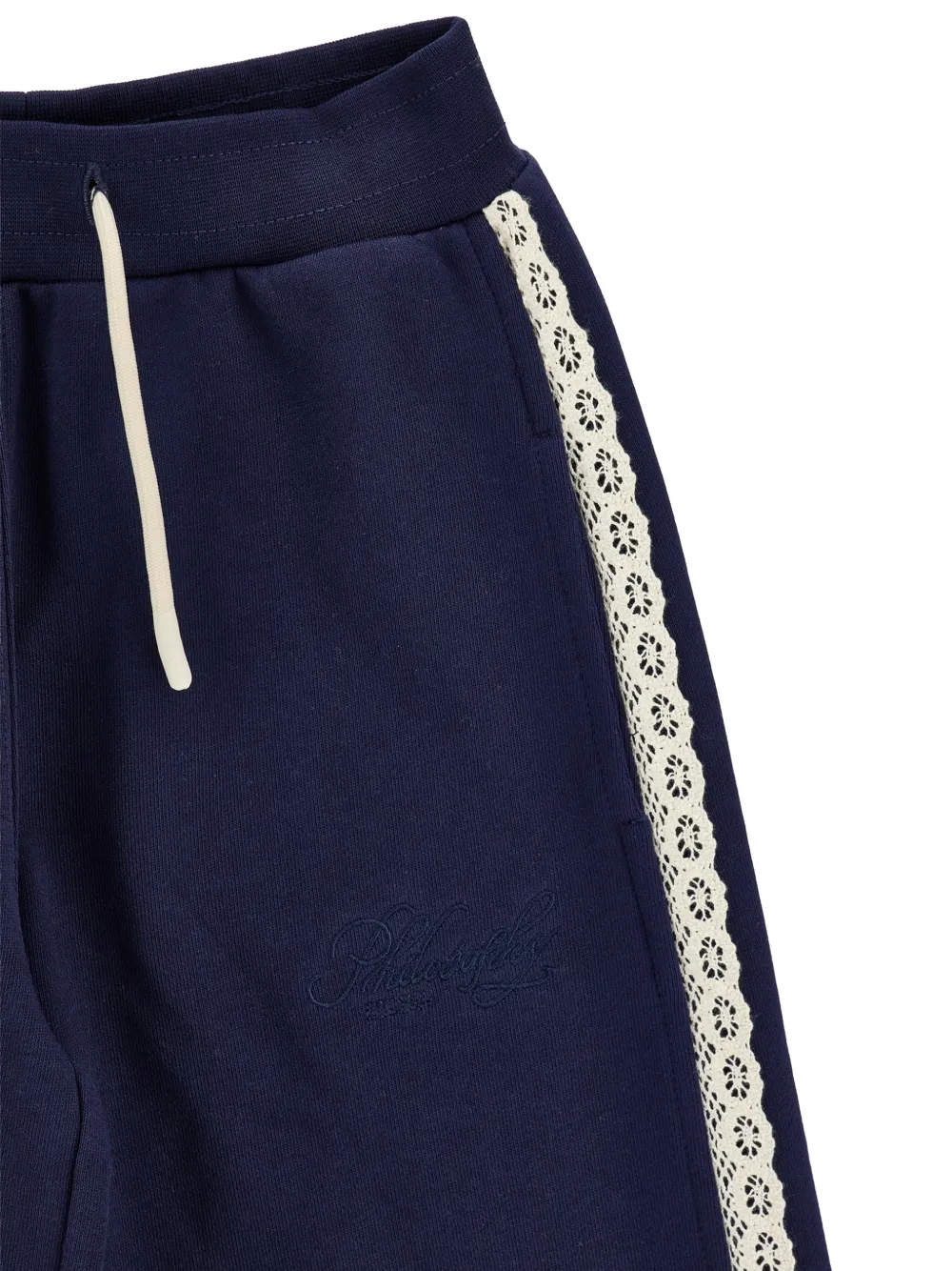 Philosophy Di Lorenzo Serafini Kids Trainingsbroek met franje en kant afwerking Blauw