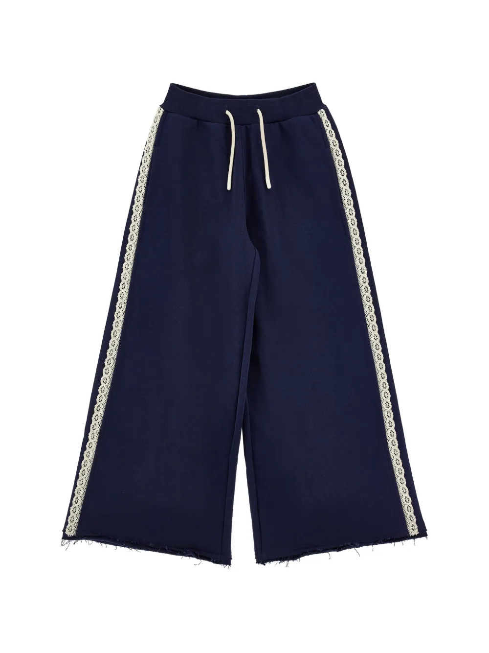 Philosophy Di Lorenzo Serafini Kids Pantaloni sportivi con bordo in pizzo - Blu