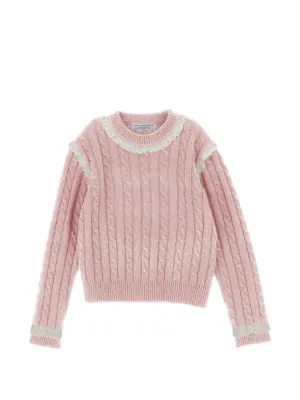 Dolce & Gabbana Kids ケーブルニット セーター | パープル | FARFETCH JP