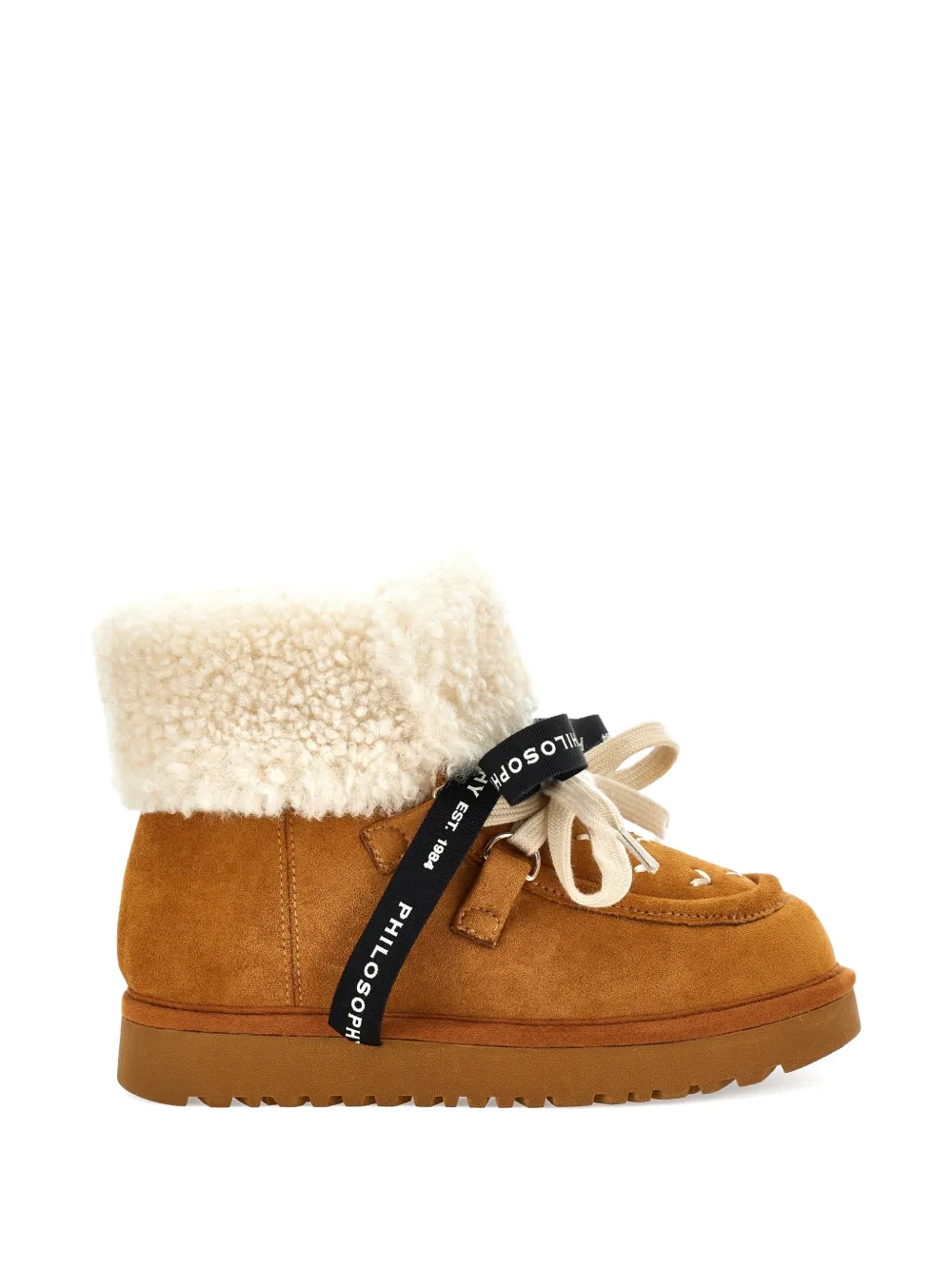 Philosophy Di Lorenzo Serafini Kids Veterlaarzen met lammy afwerking Bruin