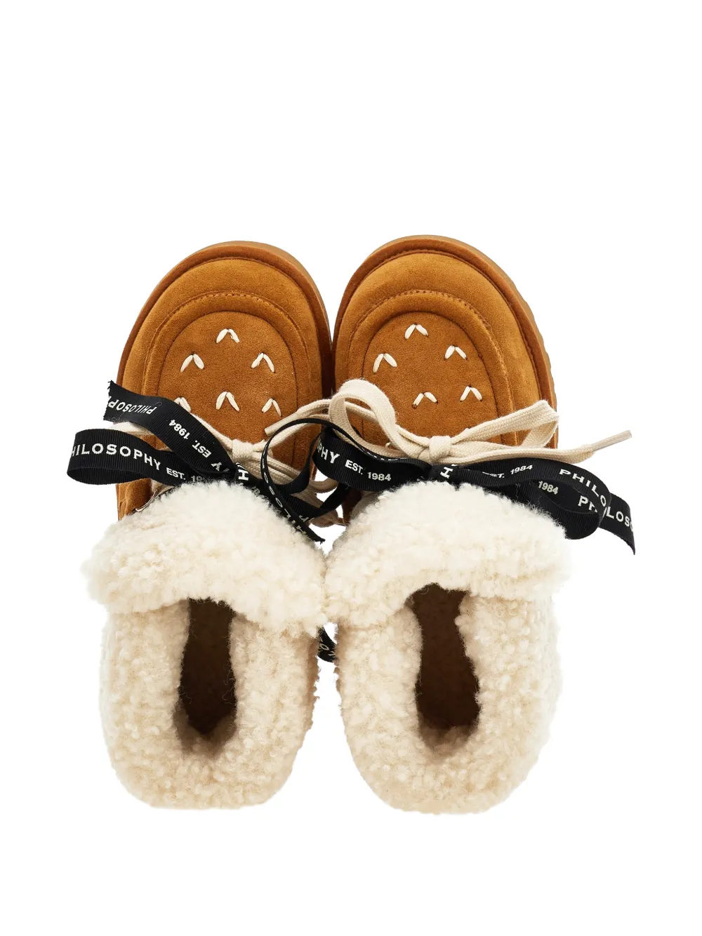Philosophy Di Lorenzo Serafini Kids Veterlaarzen met lammy afwerking Bruin