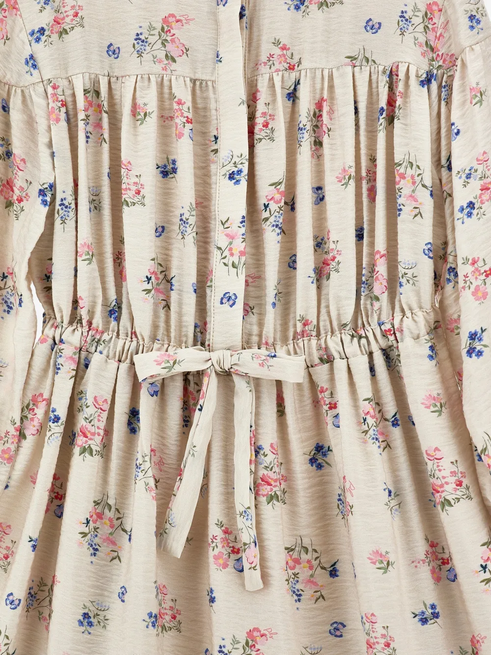 Philosophy Di Lorenzo Serafini Kids Jurk met bloemenprint Beige