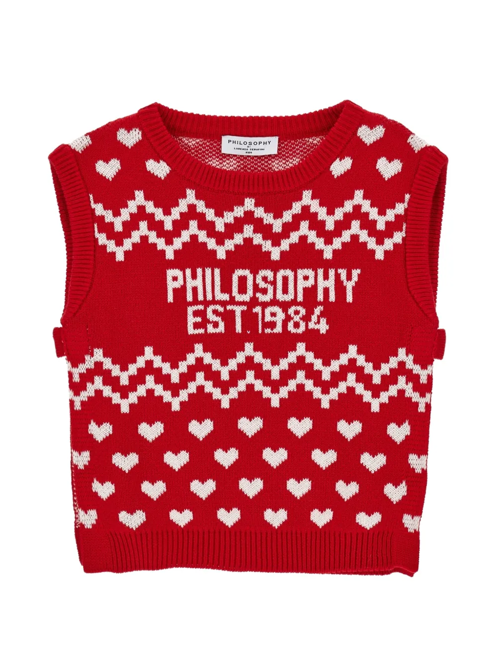 Philosophy Di Lorenzo Serafini Kids Canotta con intarsio - Rosso