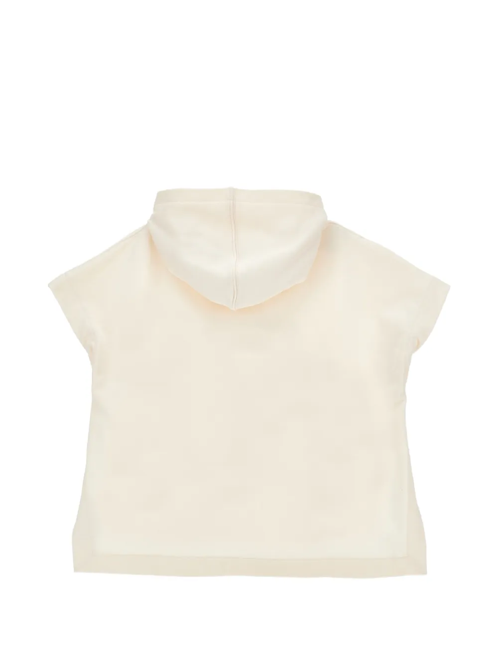 Philosophy Di Lorenzo Serafini Kids Hoodie met geborduurd logo en kapmouwen Beige