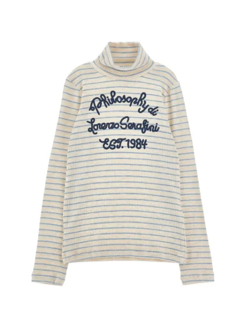 Philosophy Di Lorenzo Serafini Kids suéter con logo bordado