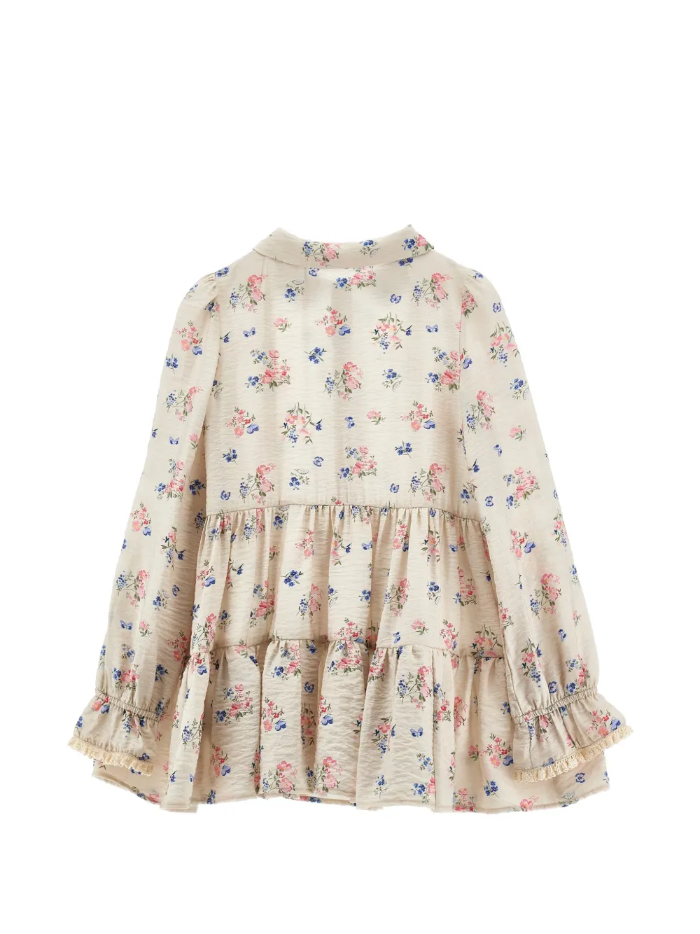 Philosophy Di Lorenzo Serafini Kids Jurk met bloemenprint Beige