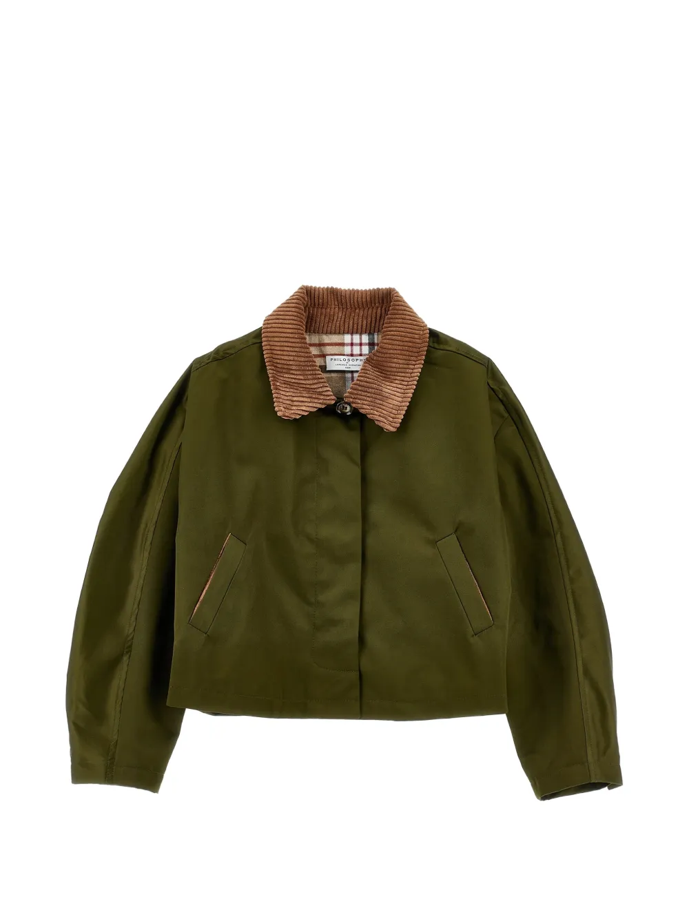 Philosophy Di Lorenzo Serafini Kids Gesteppte Cropped-Jacke - Grün