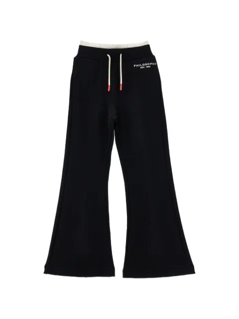 Philosophy Di Lorenzo Serafini Kids logo-print flared trousers