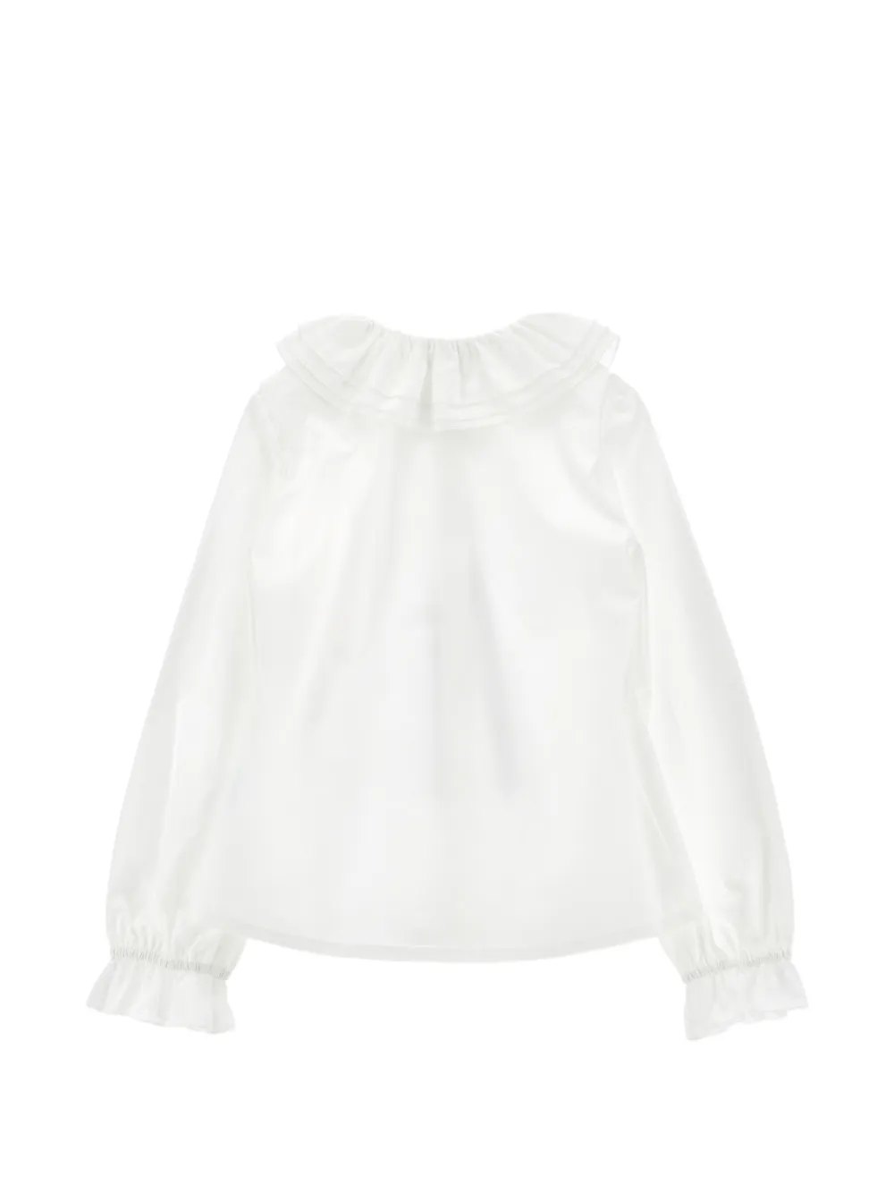 Philosophy Di Lorenzo Serafini Kids Blouse met ruchekraag en strikdetail Wit